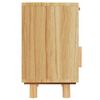 vidaXL Bedside Cabinets 2 pcs Brown Solid Wood Pine and Natural Rattan