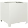 vidaXL Garden Planters 2 pcs White 40x40x40 cm Steel