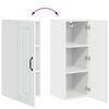 vidaXL Kitchen Cabinet Kalmar 2 pcs High Gloss White 30 x 31 x 80 cm