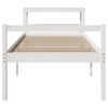 vidaXL Senior Bed with Headboard without Mattress White 90x190 cm Single