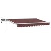 vidaXL Brown and White 3.5 x 2.5 m Polyester with PU coating