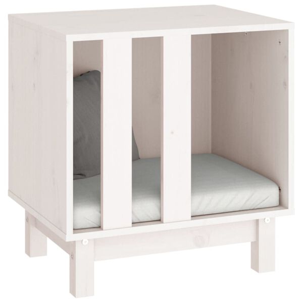 vidaXL Dog House White 50x40x52 cm Solid Wood Pine