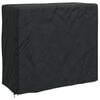 vidaXL Firewood Rack Cover Plain Black 61 x 122 x 106 cm Fabric