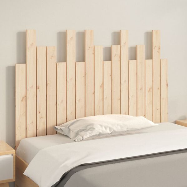vidaXL Wall Headboard 108x3x80 cm Solid Wood Pine