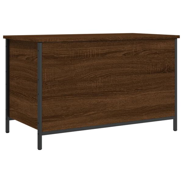 vidaXL Storage Bench Brown Oak 80x42.5x50 cm Engineered Wood