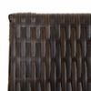 vidaXL Room Divider 6 Panels Brown Poly Rattan