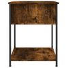 vidaXL Bedside Table Smoked Oak 44x45x58 cm Engineered Wood