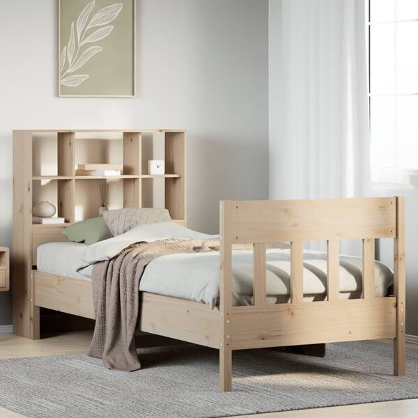 vidaXL Bed Frame without Mattress 90x200 cm Solid Wood Pine