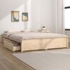 vidaXL Bed Frame without Mattress with Drawers 200x200 cm (814969+814999)