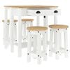 vidaXL 5 Piece Bar Set White Solid Wood Pine
