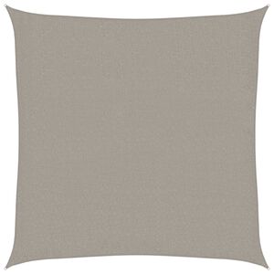 vidaXL Sunshade Sail 160 g/m&sup2; Square Light Grey 2x2 m HDPE