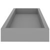 vidaXL Loggia Wall Shelves 4 pcs Grey 60x15x4 cm MDF