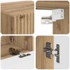 vidaXL TV Cabinet Set Wall-mounted 2 pcs Artisan Oak Engineered Wood