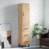 vidaXL Highboard Sonoma Oak 34.5x34x180 cm Engineered Wood