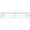 vidaXL Bed Frame without Mattress White 200x200 cm Metal