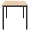 vidaXL Dining Table Natural 180 x 90 x 75 cm Solid Pine Wood