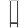 vidaXL Console Table Legs Anthracite 2 pcs 28x(72-73) cm Steel