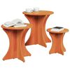 vidaXL Coffee Table 3 pcs Wax Brown