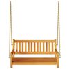 vidaXL Swing Bench Brown 110 x 56 x 58.5 cm Solid Acacia Wood