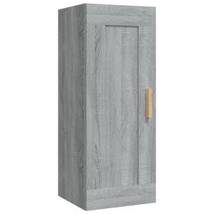 vidaXL Wall Cabinet Grey Sonoma 35x34x90 cm Engineered Wood