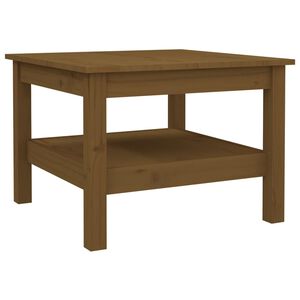 vidaXL Coffee Table Honey Brown 55x55x40 cm Solid Wood Pine
