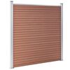 vidaXL Garden Fence WPC 1737x186 cm Brown