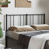 vidaXL Metal Replace Headboard Black 160 cm