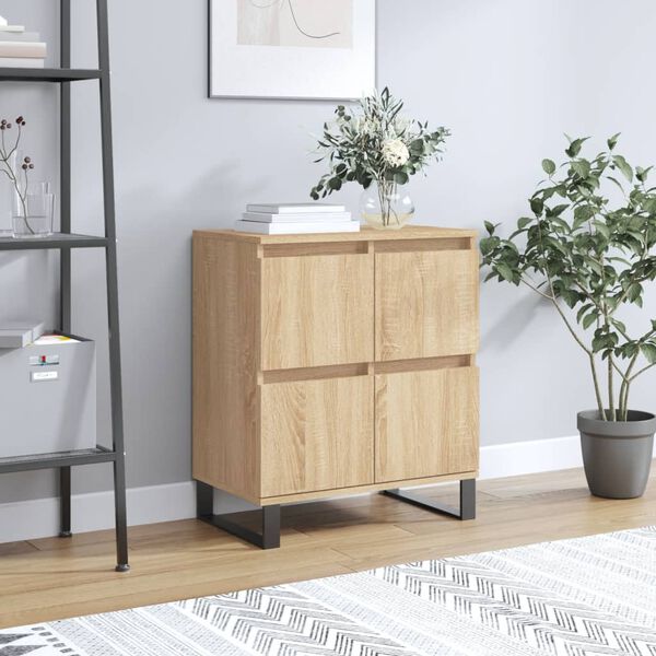vidaXL Sideboard Sonoma Oak 60x35x70 cm Engineered Wood