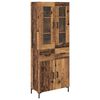 vidaXL Highboard 2 pcs Old Wood 69.5 x 34 x 180 cm Engineered Wood