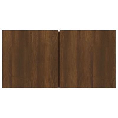 vidaXL Hanging TV Cabinet Brown Oak 2 pcs 60x30x30 cm Engineered Wood