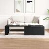 vidaXL Coffee Table Black Oak 150 x 50 x 35 cm Engineered Wood