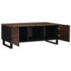vidaXL Coffee Table Brown and Black 100 x 54 x 40 cm Solid Acacia wood