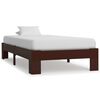 vidaXL Bed Frame without Mattress Dark Brown Solid Pine Wood 100x200 cm