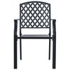 vidaXL Stackable Garden Chair Set 5 pcs Anthracite Powder-coated Steel