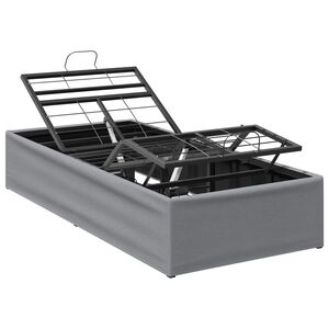 vidaXL Electric Adjustable Bed Frame Light Grey 200 x 80 x 33.5 cm