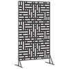 vidaXL Privacy Screen Black 100 x 50 x 180 cm Steel