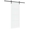 vidaXL Sliding Door 93 x 232 cm Engineered Wood White and Black