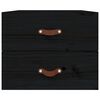 vidaXL Wall-mounted Bedside Cabinets 2 pcs Black 50x36x40 cm