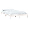 vidaXL Bed Frame without Mattress White 120x200 cm Solid Wood
