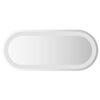 vidaXL LED Bathroom Mirror Transparent 60 x 25 cm Tempered Glass
