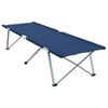 vidaXL Folding Camping Bed Folding 2 pcs Blue 194 x 62.5 x 42.5 cm