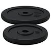 vidaXL Barbell and Dumbbell with Plates 90 kg Cast Iron