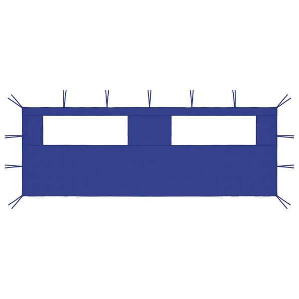 vidaXL Gazebo Sidewall with Windows 6x2 m Blue