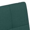 vidaXL Dining Chairs with Wheels 2 pcs Dark green 58 x 65 x 94 cm
