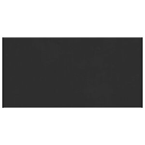 vidaXL Window Sill Black with wood grain 60 x 45 x 4.5 cm PVC