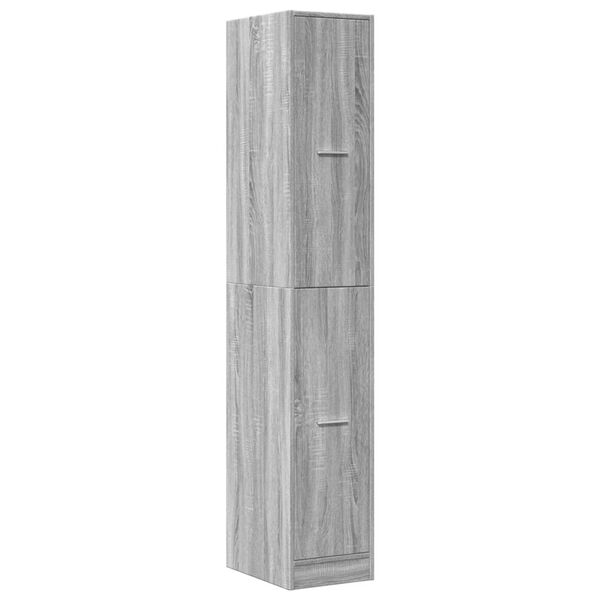 vidaXL Apothecary Cabinet&nbsp;Grey Sonoma 30x41x174.5 cm Engineered Wood