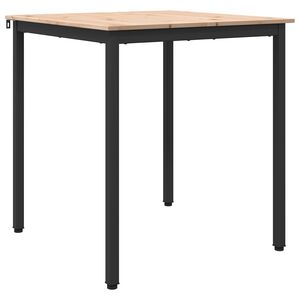 vidaXL Dining Table Natural 70 x 70 x 75 cm Solid Pine Wood