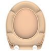 SCH&Uuml;TTE Duroplast Toilet Seat with Soft-Close Quick Release BEIGE