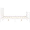 vidaXL Bed Frame without Mattress White 140x190 cm Solid Wood