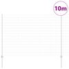 vidaXL Fence with Post Silver 1.6 x 10 m Steel